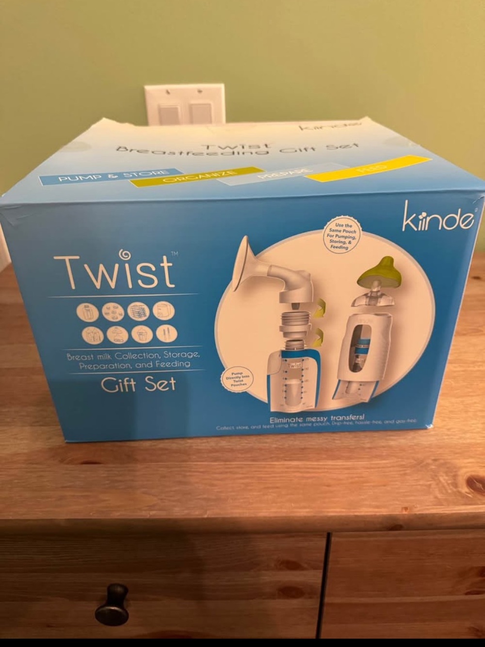 Kiinde Twist Breast Milk Collection, Storage & Feeding Gift Set - Blue
